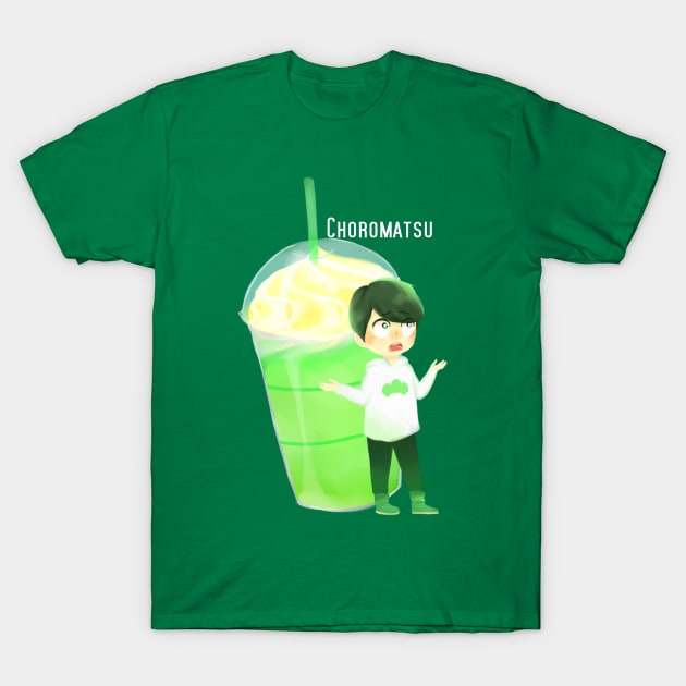 Matsuno-bucks Choromatsu Green-tea frappe T-Shirt by shootingstarsaver@gmail.com